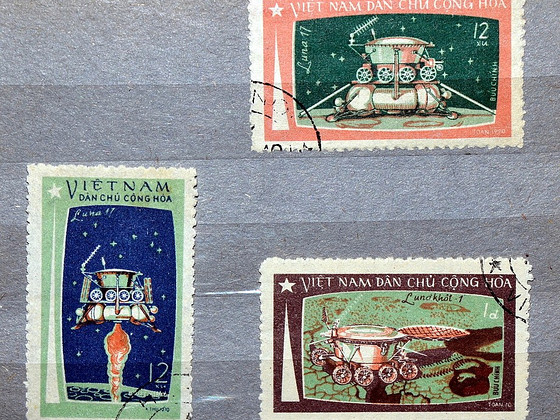 Марки "Космос". Вьетнам 1970 год