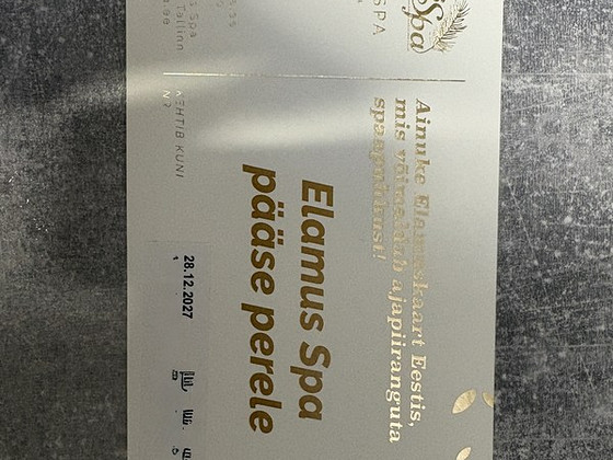 Elamus spa pääse perele kinkekaart