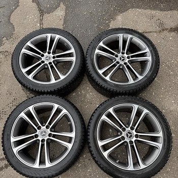 18" оригинальные диски Mercedes-Benz 5x112 + шипованные шины 225/45