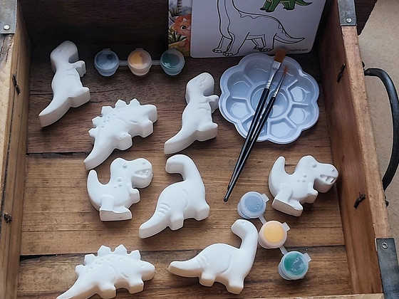Laste loovuskomplektid! 3D värvimine! Dinosaurus.