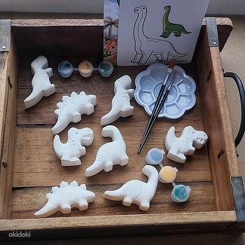 Laste loovuskomplektid! 3D värvimine! Dinosaurus.
