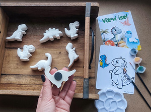 Laste loovuskomplektid! 3D värvimine! Dinosaurus. (4 foto / 9)