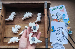 Laste loovuskomplektid! 3D värvimine! Dinosaurus. (6 foto / 9)