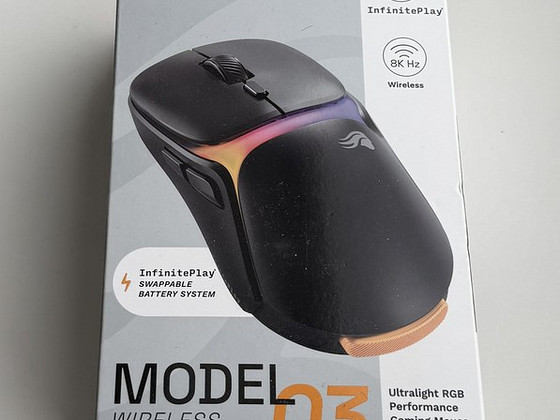Glorious Model O3 Wireless Gaming Mouse , Black