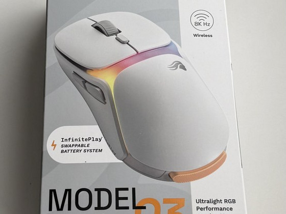 Glorious Model O3 Wireless Gaming Mouse , White
