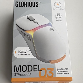 Glorious Model O3 Wireless Gaming Mouse , White