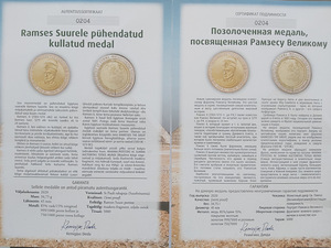 Ramses Suurele pühendatud kullatud medal (3 foto / 3)