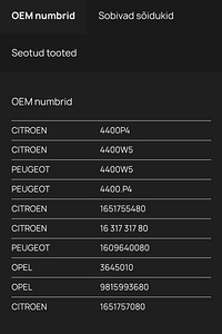 Peugeot, Citroën, Opel piduri support (6 foto / 6)