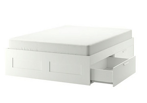 Продам кровать IKEA BRIMNES 140x200 с матрасом (3 фото из 3)