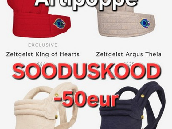 Artipoppe sooduskood -50eur