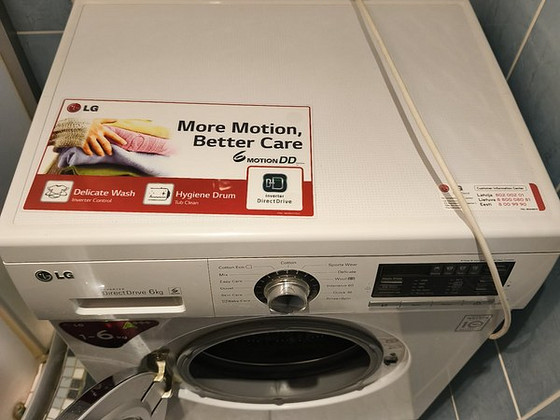 Lg inverter mootoriga vähekasutatud pesumasin