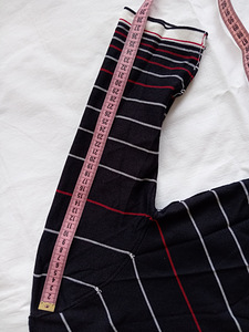 Lady M Striped Longsleeve XL / Marine Breton Top with Red De (4 foto / 9)