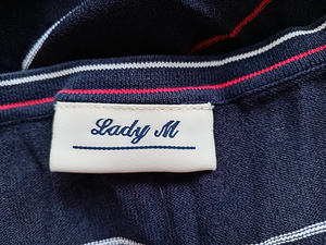 Lady M Striped Longsleeve XL / Marine Breton Top with Red De (7 foto / 9)