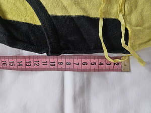 Mosaic Colour-Block Striped Sweater L / Lime & Black Knit Ju (5 foto / 10)