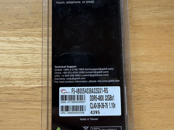 G.Skill Ripjaws DDR5 SO-DIMM 4800MHz CL40 32GB