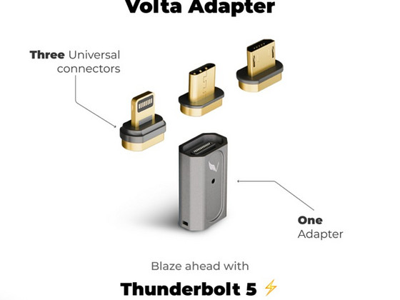 Volta Thunderbolt 5 3in1 240W Magnetic Adapter