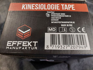 Kinesioloogi teip pikkus 5M, laius 5 cm. 1 rull, musta värvi (4 foto / 6)