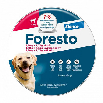 Foresto ошейник от блох и клещей (свыше 8кг)