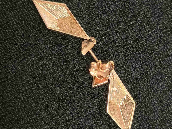 Золотые серьги 585 проба (№L1483)