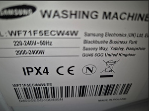 Pesumasin Samsung WF71F5ECW4W 7kg 1400p/min (7 foto / 7)