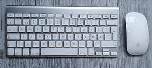 Apple Magic mouse A1296, Magic keyboard A1314, klaviatuur (1 foto / 2)