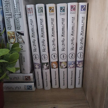 Re:Zero 1-6 том, ранобэ/книги по аниме на русском (комплект)