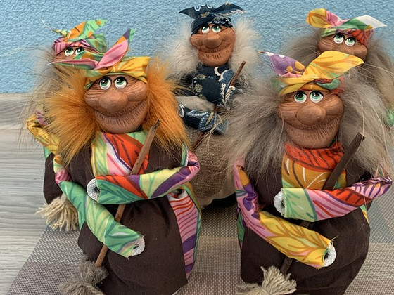 Käsitöö nukk / käsitöö / käsitsi valmistatud Sisustusnukk