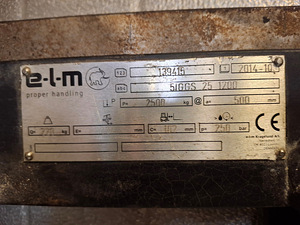 Kahvli positsioneerija raam E-L-M 5IGGS 25 1200 (2 foto / 4)