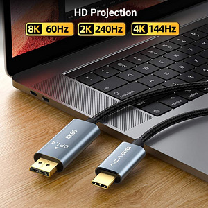 ACASIS USB-C to DisplayPort 8K 60Hz , (2m) (2 foto / 8)