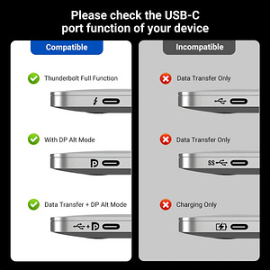 ACASIS USB-C to DisplayPort 8K 60Hz , (2m) (4 foto / 8)