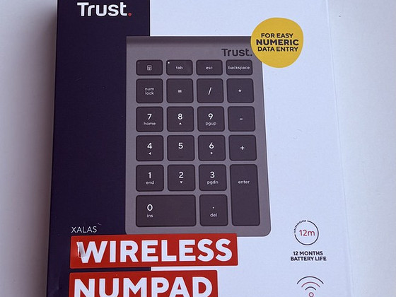 Trust Xalas Numeric Keypad Wireless , Silver