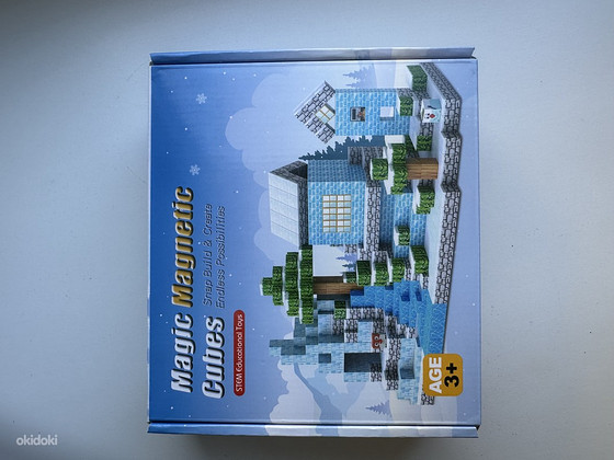 Magneetilised lego kuubikud "Minecraft jäämaailm"