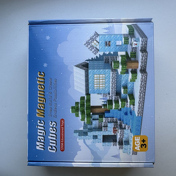 Magneetilised lego kuubikud "Minecraft jäämaailm"