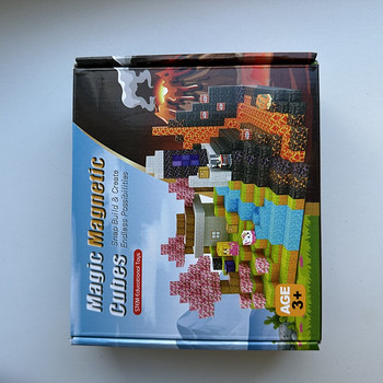 Magneetilised lego kuubikud "Minecraft Overworld ja Nether"