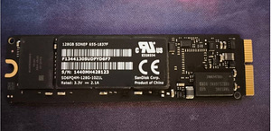 Apple SanDisk 128GB M.2 PCIe SSD SDNEP 655-1837F MacBook Air (1 фото из 2)