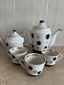 Vintage kohvikomplekt RPR (Riga) – retro stiil, komplekt (1 foto / 4)