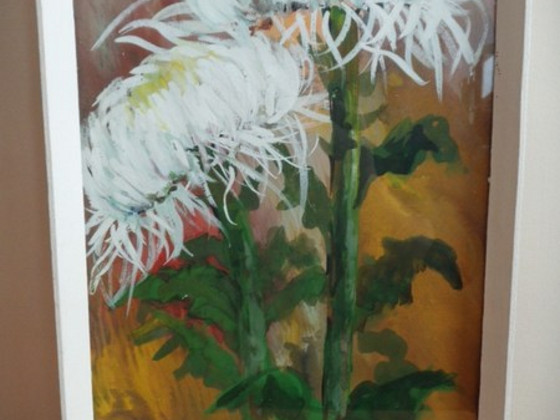 Eesti kunst-Lea-Tuti Livšits (1930-1999)-Krüsanteemid.