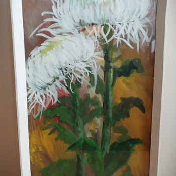 Eesti kunst-Lea-Tuti Livšits (1930-1999)-Krüsanteemid.