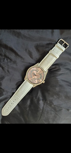 Roosa värvi Heart Design kellad, 44 mm — uus valge rihm (2 foto / 6)
