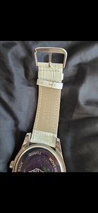 Roosa värvi Heart Design kellad, 44 mm — uus valge rihm (5 foto / 6)