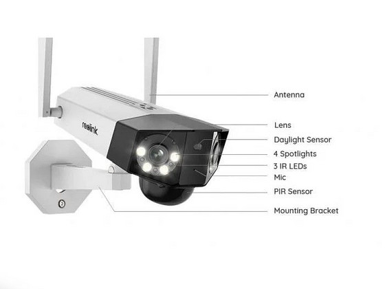 Reolink Duo 4G 4MP 2K valvekaamera uus