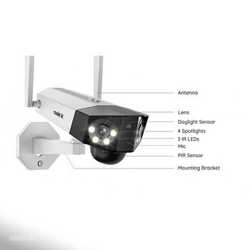 Reolink Duo 4G 4MP 2K valvekaamera uus