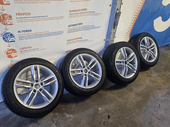 Диски 17 + Зимняя шина 215/55/ r17 112/5 audi,bmv