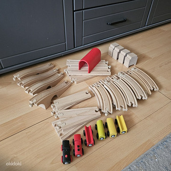 Puidust raudteekomplekt, ikea lillabe