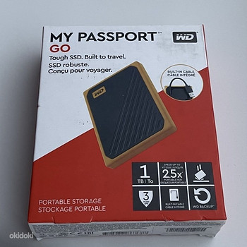 Western Digital My Passport Go 1TB SSD, USB 3.0 Yellow