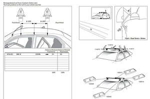 Багажники на крышу для Volvo S80 (2006-) (4 фото из 4)