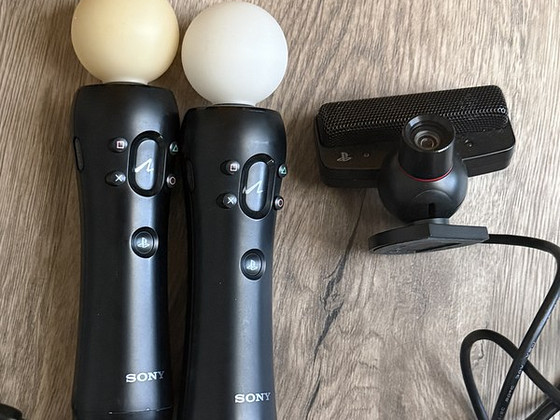 Комплект PS Move (2 контроллера + камера)