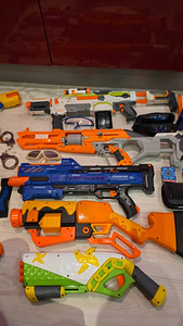Püstolid Nerf ja X-Shot komplekt (10 blasterit+märklaud+++) (4 foto / 6)