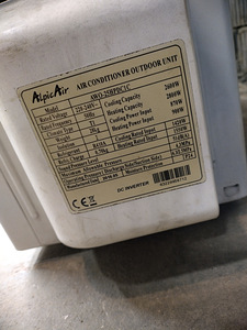 Soojuspump / konditsioneer AlpicAir AWI/AWO-25HRDC1C (2 foto / 2)