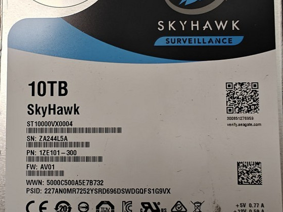 Seagate Skyhawk Surveillance ST1000VX0004 10Tb